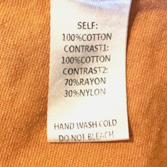 Easel BOHO Mixed Media Dolman Sleeve Tee Top Sz L #247L - Picture 6 of 6